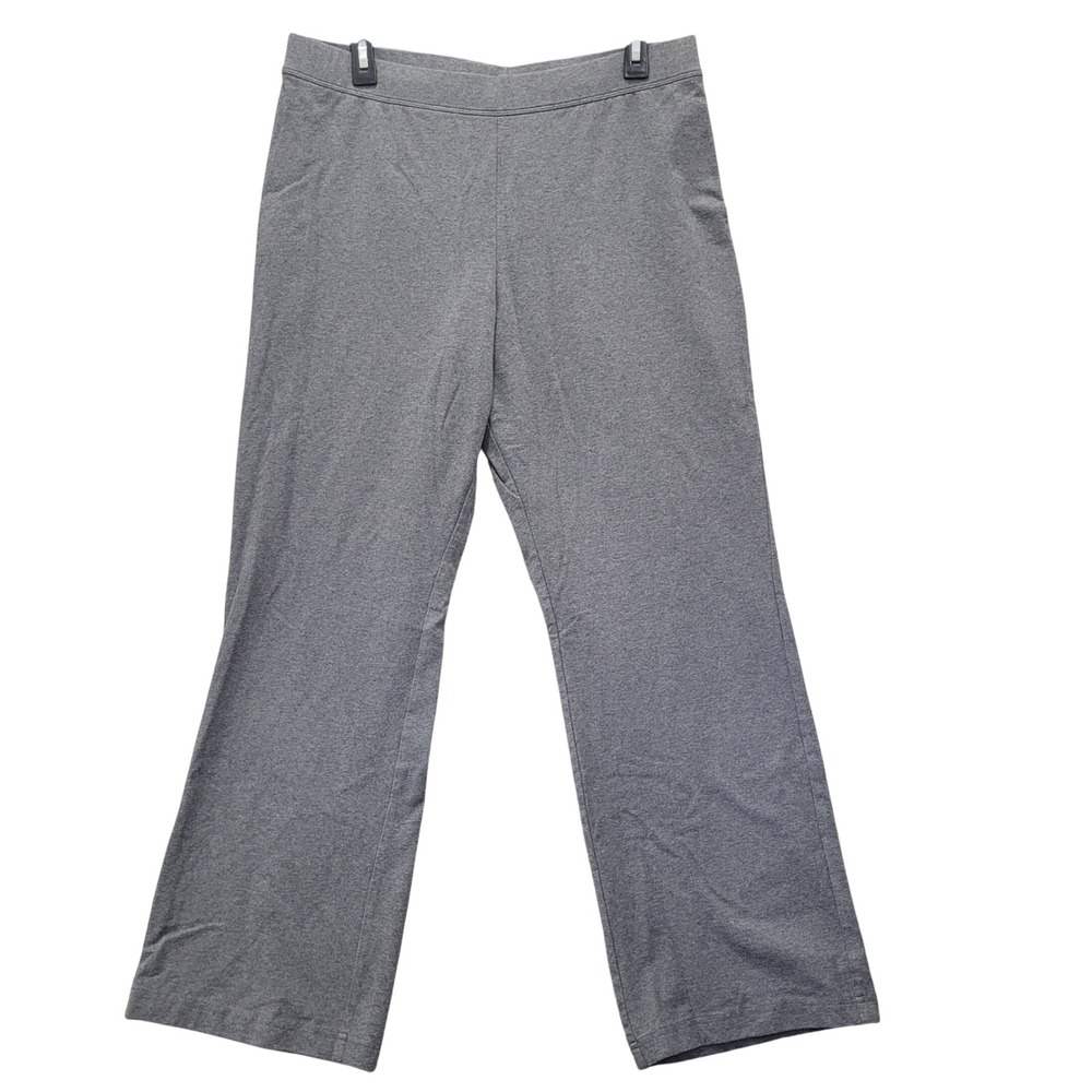 LLBean‎ Womens Gray Cotton Lycra Spandex Lounge Pants Size L PET